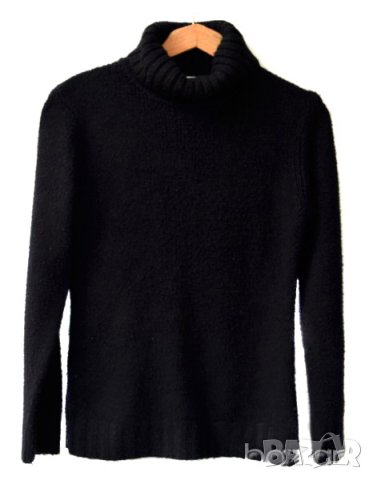 Camaieu Un Monde дамски черен пуловер поло, снимка 1 - Блузи с дълъг ръкав и пуловери - 20058648