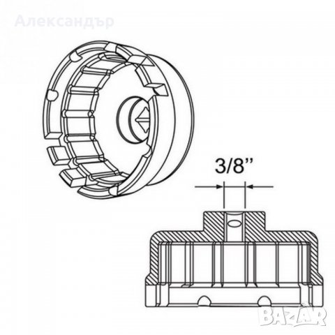 Ключ за маслен филтър на Toyota Lexus Daihatsu, снимка 3 - Части - 25501117
