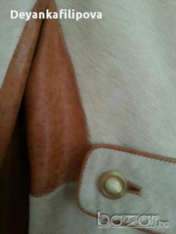 Манто от естествена кожа и косъм пони., снимка 7 - Палта, манта - 15287099