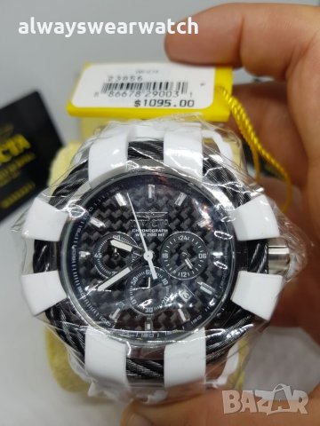 Invicta Bolt Carbon - White / Инвикта Болт Карбон - Бял / чисто нов мъжки часовник / 100% оригинален, снимка 16 - Мъжки - 22466114