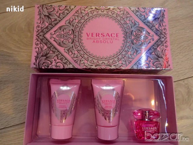 VERSACE BRIGHT CRYSTAL ABSOLU дамски комплект парфюм лосион и душ гел, снимка 3 - Комплекти и лотове - 13911347