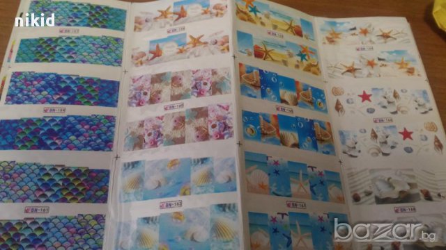 микс Морско дъно 12 вида лист ваденки водни стикери за нокти маникюр, снимка 2 - Продукти за маникюр - 18113609