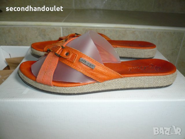 DIESEL дамски чехли естествена кожа