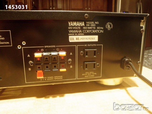Ресийвър Yamaha 360 Yamaha RX-360, снимка 4 - Ресийвъри, усилватели, смесителни пултове - 15481049