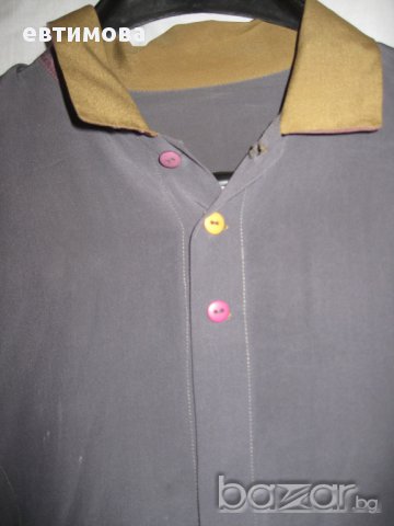 Дамска копринена дизайнерска блуза, 40 (M), снимка 2 - Блузи с дълъг ръкав и пуловери - 12903217