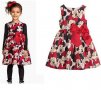 коледна детска рокля Мини Маус Minnie Mouse с голяма червена пандела нови