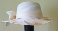 нова елегантна Дамска плажна шапка, капела с периферия от хартия, снимка 4