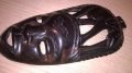 Африканска стара маска-дърво-21х11см-внос швеицария, снимка 1