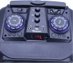Караоке Тонколона 12 инча THS-B1201BTW, два безжични Микрофона, акумулаторна батерия, Bluetooth, FM , снимка 3