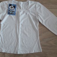 Нова бяла блузка 110размер, снимка 1 - Детски Блузи и туники - 16816746