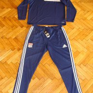  Уникален Тренировъчен Анцуг Олимпик Лион Адидас тесен Lyon Training Tracksuit Adidas New, снимка 1 - Спортна екипировка - 15321815