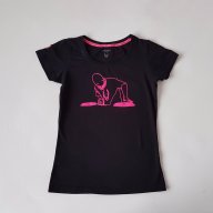 Cyber dog, тениска с ярка неонова апликация,164 см., снимка 1 - Детски тениски и потници - 17904855