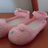Розови балерини със закопчаване 22 номер, снимка 2 - Детски сандали и чехли - 17802577