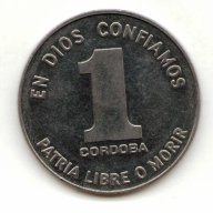 Nicaragua-1 Córdoba-1984-KM#43a , снимка 2 - Нумизматика и бонистика - 7240688