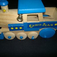  Дървен локомотив , снимка 1 - Образователни игри - 12957643