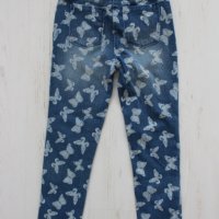 Комплект джегинс и блузка с къс ръкав, 110/116, снимка 3 - Детски панталони и дънки - 26099272