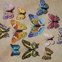 3D пеперуди за декорация с двойни крила СВЕТЕЩИ, снимка 5 - Декорация за дома - 25424987