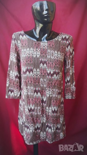 Туника с 3/4 ръкав и интересен гръб М, снимка 1