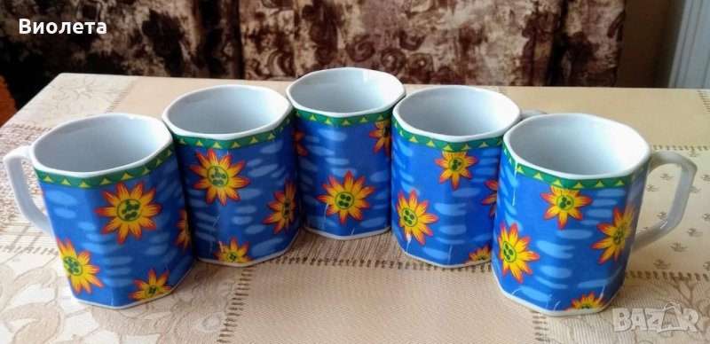 Сервиз от 5 броя чаши, снимка 1