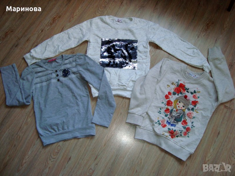 Отлични ватирани блузки р-р от 122-134, снимка 1