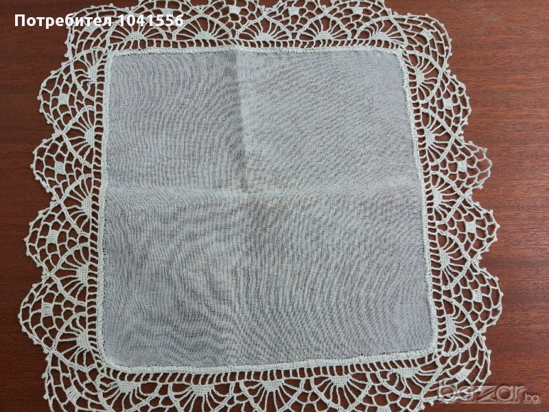 кърпички с дантела  плетени на една кука , снимка 1