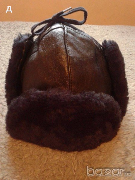 Фирмена  шапка  от естествена кожа, снимка 1