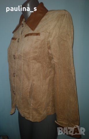 Джинсово яке тип риза с кожени декорации - модел "Denim" класик, снимка 1 - Ризи - 25779791