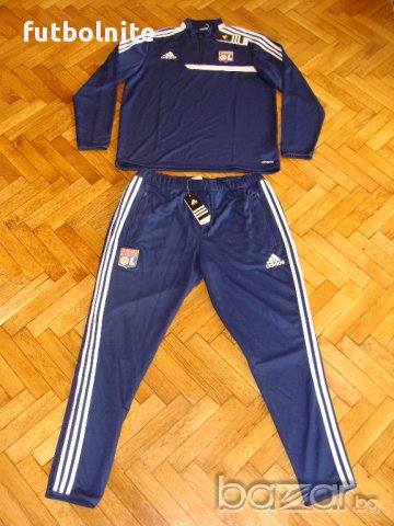  Уникален Тренировъчен Анцуг Олимпик Лион Адидас тесен Lyon Training Tracksuit Adidas New