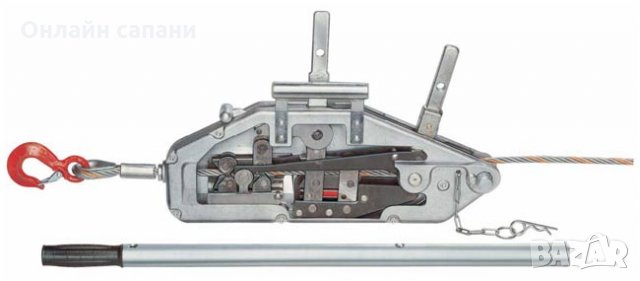 Професионален Тирфор комплект с въже и лост 0,8т/1,6т/3,2т