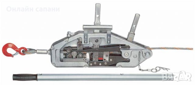 Професионален Тирфор комплект с въже и лост 0,8т/1,6т/3,2т, снимка 1 - Други машини и части - 25688780