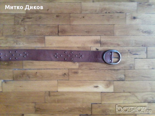  Колан естествена кожа унисекс101см