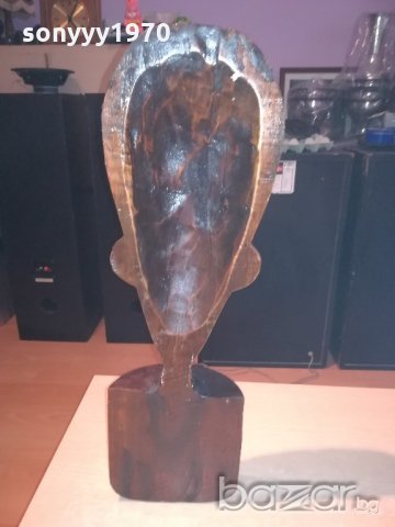 африканска маска-60х20х8см-масивна-дървена-от швеицария, снимка 14 - Антикварни и старинни предмети - 20932954