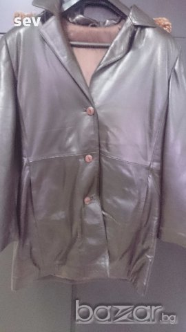 Намаление!Страхотно зимно кожено манто-100% естествена кожа, снимка 2 - Палта, манта - 16069251