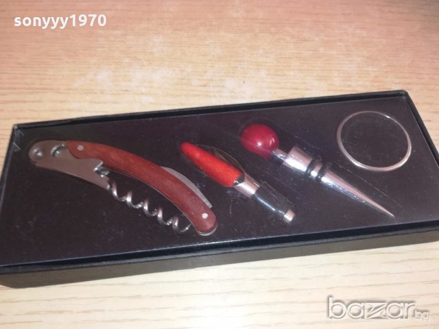 комплект за вино-нов в кутия, снимка 4 - Колекции - 20095867