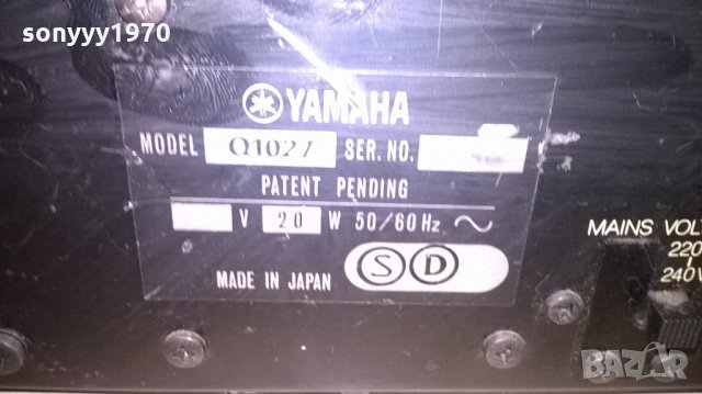 yamaha q1027 profi equalizer-made in japan-внос швеицария, снимка 16 - Ресийвъри, усилватели, смесителни пултове - 22196946