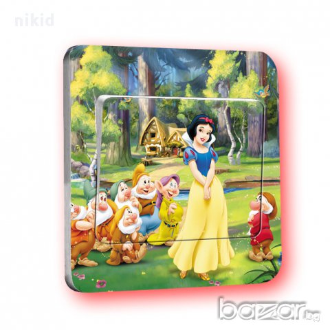 Снежанка стикер за контакт ключ на лампа копчето