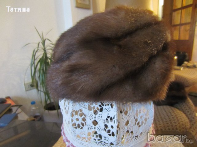 шапкa от естествена кожа с  косъм ;  МАРКОВИ ;MODELIHUT  NENDARBEIT;  ЯКИ/аксесоари/;