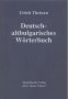 Deutsch-altbulgarisches Wörterbuch Немско - Български речник
