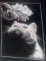 Гоблен „Сиво коте”, снимка 1 - Гоблени - 20020068