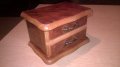 Ретро кутия за бижута-14х10х9см-внос швеицария, снимка 1 - Антикварни и старинни предмети - 16798699