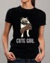 Ново! Страхотна дамска тениска Cute Dog! Поръчай тениска С Твоя Снимка!