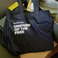 Нова чанта G-Star Denim Shopper, UNIFORM OF THE FREE оригинал, снимка 3 - Чанти - 26192517