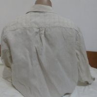 Мъжка риза с дълъг ръкав от лен Tasso Elba, снимка 2 - Ризи - 25769801