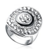 Промоция! Сребрист пръстен с елементи Сваровски, снимка 4 - Пръстени - 10086654