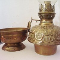 Стара лампа от месинг, снимка 12 - Антикварни и старинни предмети - 25412904
