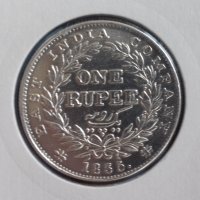 Монета  Британска Индия 1 Рупия 1835 г. Крал Уилям IIII - UNC, снимка 1 - Нумизматика и бонистика - 22743035