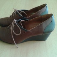 Елегантни обувки в кафяво, снимка 4 - Дамски обувки на ток - 15632528