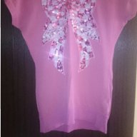 блуза с бродерия пеперуда М размер, снимка 1 - Тениски - 16389492