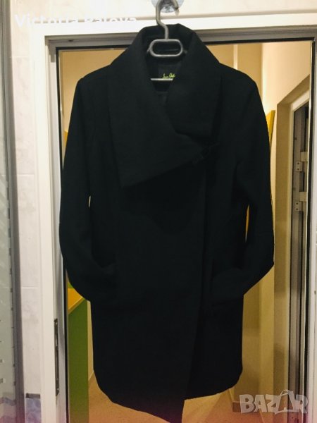Черно палто SAM EDELMAN,60% вълна, снимка 1