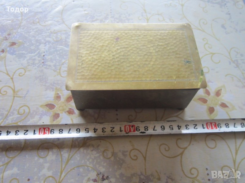 Уникална бронзова кутия за бижута ВМФ, снимка 1